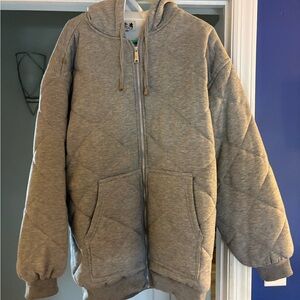 Men’s PJ Mark Gray Zip-Up Hoodie Size XL